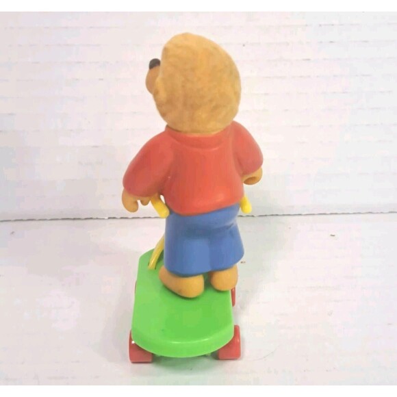 McDonald's Happy Meal Toy 1986 Berenstain Bears Brother Scooter Complete Vtg 80s - Picture 3 of 4